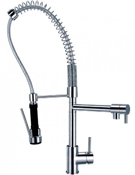 Buy Brass Deck Mounted Kitchen Water Faucet with 360 Degree Rotated Spout HN-4C16 at wholesale prices