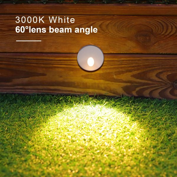 12VDC/24VDC Outdoor Wall Light Casting Aluminum Housing Round Shape IP65 Waterproof