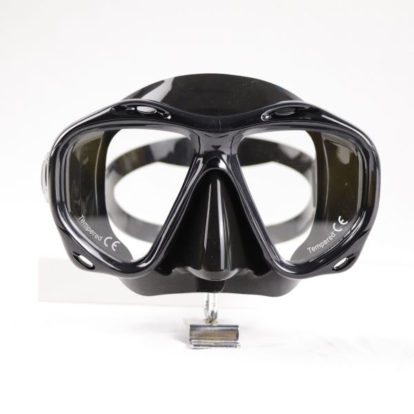 Lightweight Spearfishing Scuba Diving Mask Goggles Black Silicone