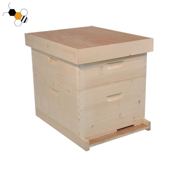 Modular 10 Frames Langstroth Pine Wood Beehive 4 Layers