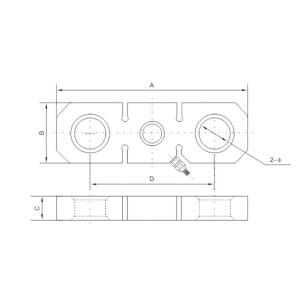 Analog Output Load Cell High Accuracy 50ton for Ruijia Overhead Crane Tension Force