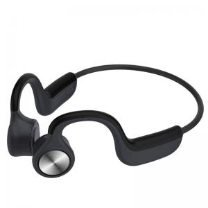 Quality rubber design earphone bone conduction headphone wireless bluetooth headset with foam ear plugs for sale