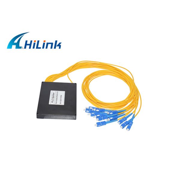 Fiber Optic Cassette 1X8 PLC Splitter , Optical Fiber Splitter Low PDL