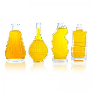 Quality Glass Products Unique Shaped Bottle 750ml 700ml for Vodka Whiskey Tequila Brandy for sale