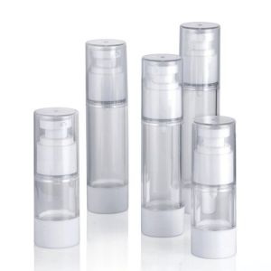 Quality 120ml 75ml 60ml Airless Pump Bottle Transparent Lotion Dispensing for sale