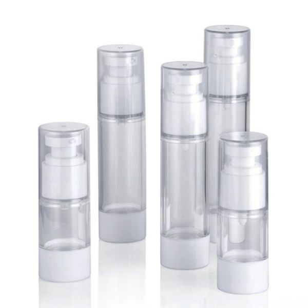 120ml 75ml 60ml Airless Pump Bottle Transparent Lotion Dispensing