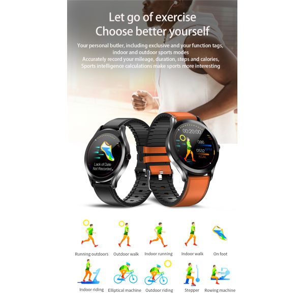 Bracelet Health Exercise Android Waterproof IP67 Automatic Smart Watch
