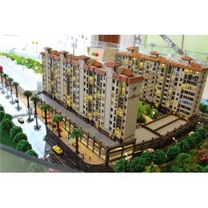 High Rise Miniature Architectural Models , Fancy 3D Max Building Modeling