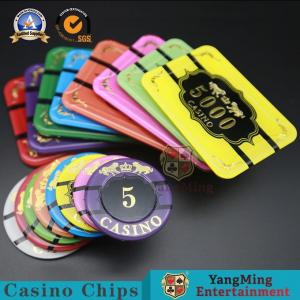 Quality Macao Competition Casino Poker Chips Hot Stamping Anti - Counterfeit for sale