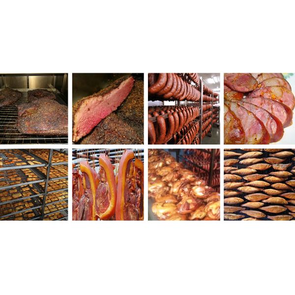 High Efficient Commercial SUS304 Chicken Smoking Machine