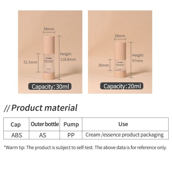 Airless Bottles 100ml 120ml Custom Cosmetic Bottle For Skin Care