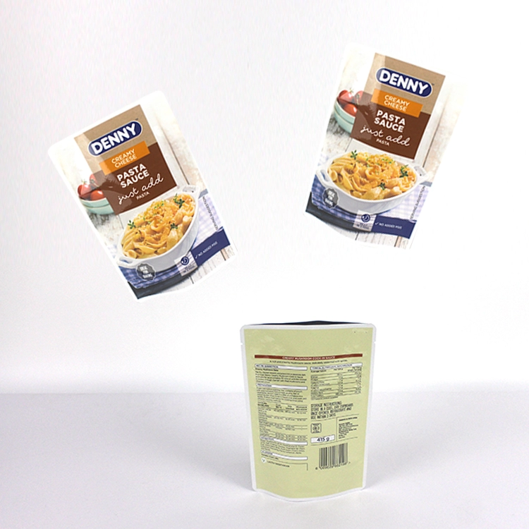 Temperature Resistant Stand Up Retort Packaging Pouch