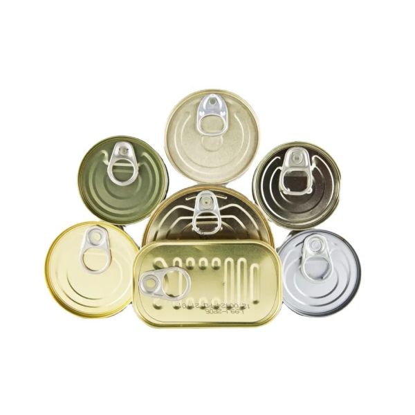 Dia 99mm Food Packaging Tinplate Bottom Lid Normal Tinned Round Bottle End