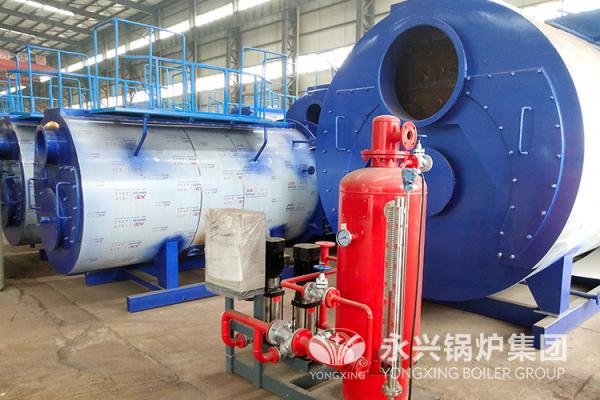 Buy 3 Ton Industrial Gas Fired Hot Water Boiler 2.1MW No Explosion Risk Simple Operation at wholesale prices