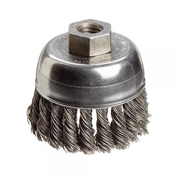 Durable Twist Knot Wire Brush , Stainless Steel Wire Wheel Cleaning Brush