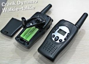 China Crank dynamo wind up portable radio walkie talkie telecommunication on sale