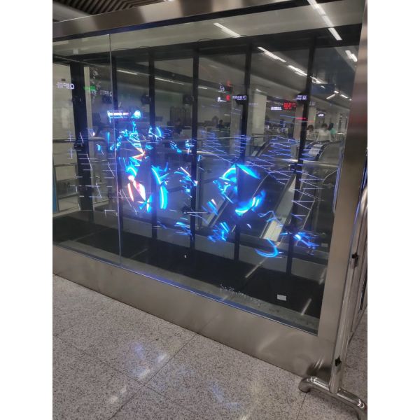 P3.91-7.82 Full Color Transparent LED Screen For Glass Curtain Walls