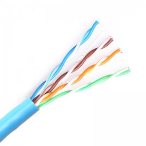 Quality Cat5e Utp 305m Blue Bare Copper Lan Network Cable for sale