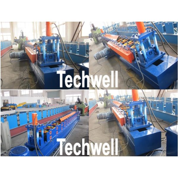 G.i Coil / Carbon Steel 1.5 - 2.5mm Roller Shutter Forming Machine For Rolling Door Track
