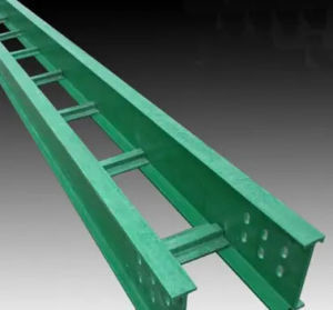 Quality Customizable Side Rail Height FRP/GRP Ladder Type Cable Tray Straight Cable Ladder for sale