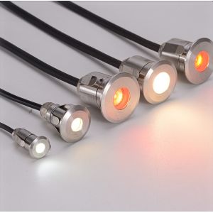 Recessed 1W IP68 LED Underground Lamp Outdoor Steel Round