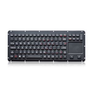 Ruggedized Silicone Industrial Keyboard Backlight Waterproof Keyboard With