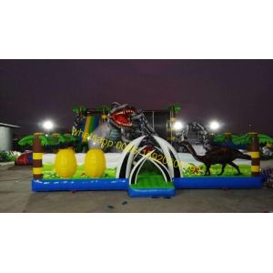 Quality dinosaur playground obstacle course for kids for sale