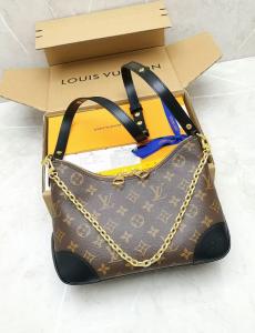 Quality OEM Black Branded Monogram Boulogne Bag Womens Purses Handbags 2way Louis Vuitton M45831 for sale