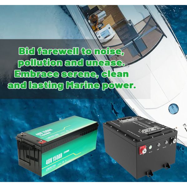 CLF OEM ODM Lithium Battery Marine LiFePO4 battery pack IP67 12V 48V 96V 190V 50Ah 100ah For Boat Ship Yacht Motorboat