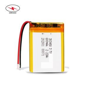 Quality 2.22Wh 3.7V 600mAh Pouch Li Polymer Cell HLP503040 for sale
