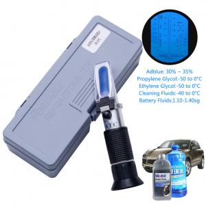 China 4 In 1 Engine Fluid Glycol Antifreeze Refractometer Freezing Point Car Battery Hand Held on sale