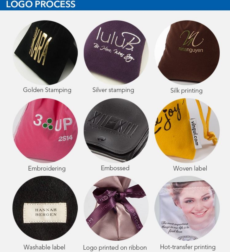 OEM ODM Fabric Drawstring Gift Bags 100% Silk Drawstring Bag