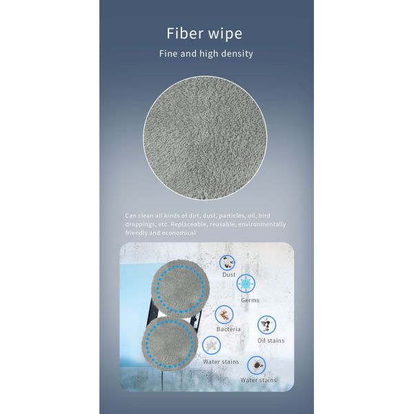 Professional Building Glass Cleaner 295*145*108 mm Intelligent Window Cleaning Robot