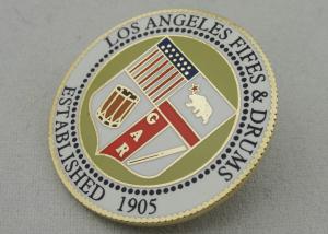 Quality Los Angeles Fifes &amp; Drums Imitation Hard Enamel Lapel Pin, Customized Hard Enamel Pin with Printing for sale