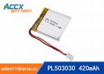 503030 3.7V 420mAh Small battery Lipo battery lithium polymer battery for