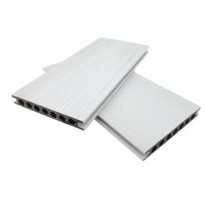 Quality ISO9001 Terrace Co Extrusion Composite Decking White Wood Plastic WPC for sale