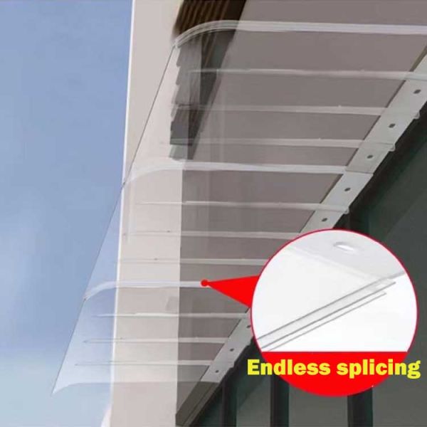 Outdoor Polycarbonate Front Door Canopy Anti UV Polycarbonate Patio Canopy