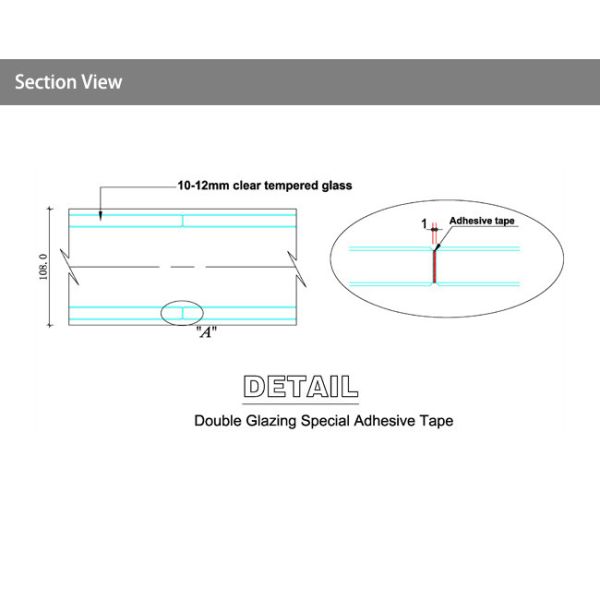 Panorama Glass Partition Room Divider Adjustable Full Height Partition System