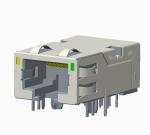 RJ45 Modular Jack 10G , Shielded RJ45 Modular Jack Connector,with LEDs,