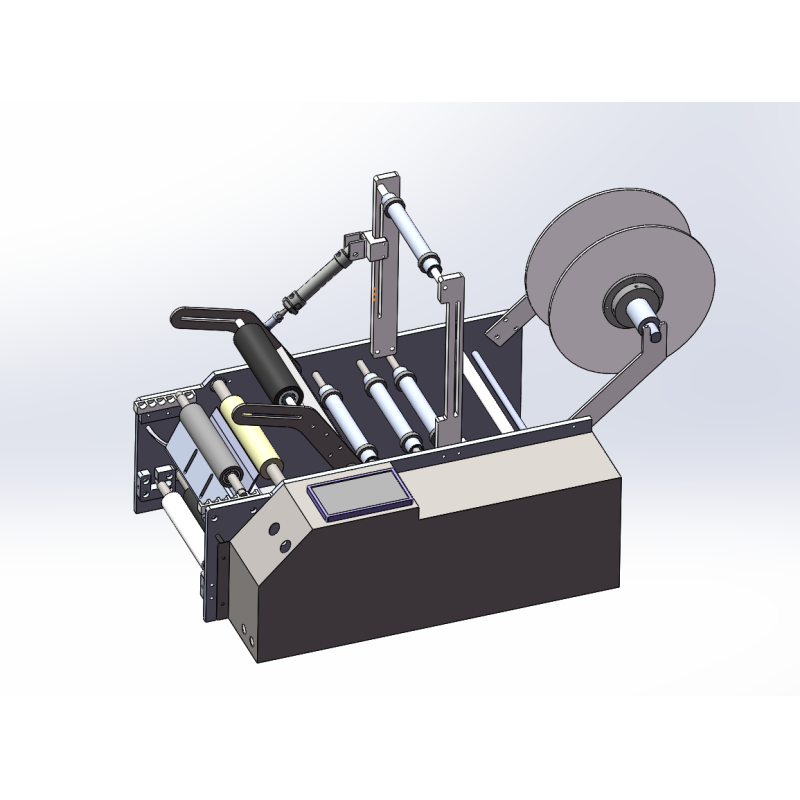 Semi Automatic Bottle Labeling Machine Desktop Glass Plastics Round Bottle Labeling Machine for Juice Wine and Perfume Bottles