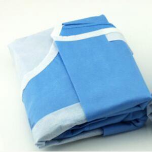 China Disposable surgical gown with velcro for hospital,more discount surgical gown's supplier, on sale
