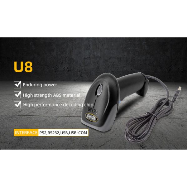 Manual Trigger Mode 2D Wireless Barcode Reader with Scanning and ≥4mil Optical Resolution