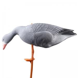 Quality Grey Color Hunting Foam Goose Decoys XPE Russian Goose 3D Type 3 - Resting Standing And Eating for sale