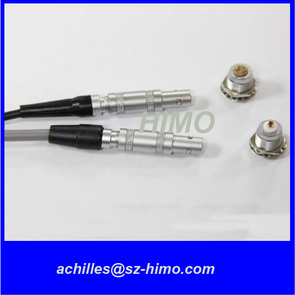 high quality saving cost S series lemo push pull coaxial connector half-moon model