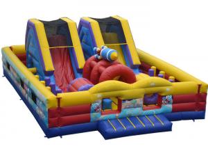 China Rocket Inflatable Fun Obstacle Course , Entertainment Obstacle Course on sale