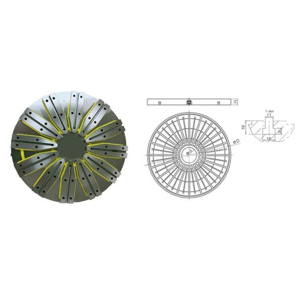 ISO 13kg/Cm2 58cm Ndfeb Magnetic Lathe Chuck