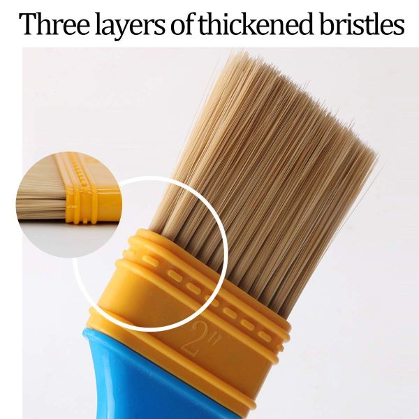 20 Pieces Professional Painting Brushes Plastic Polyester Bristle