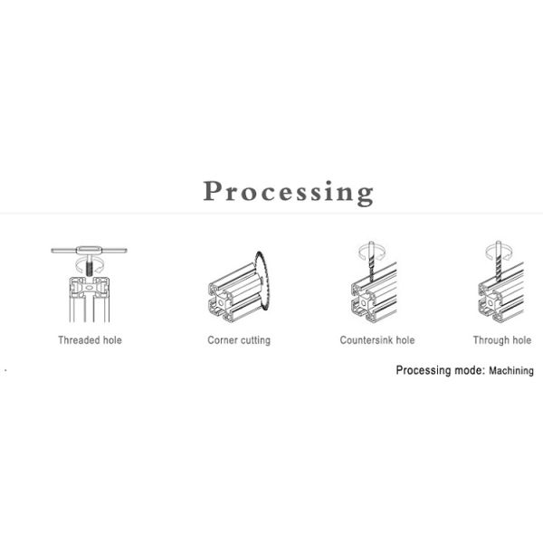T5 Custom Extrusion Aluminum Profile Electronic AL6063 Polishing