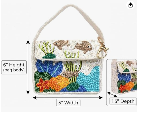 Baguette Bag, Mini Shoulder Bag, Patterned Lightweight Purse
