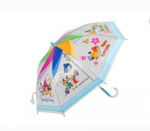 Quality EVA Material Kids Transparent Umbrella Bubble Rain Umbrella 8 Ribs Off - Set Print for sale